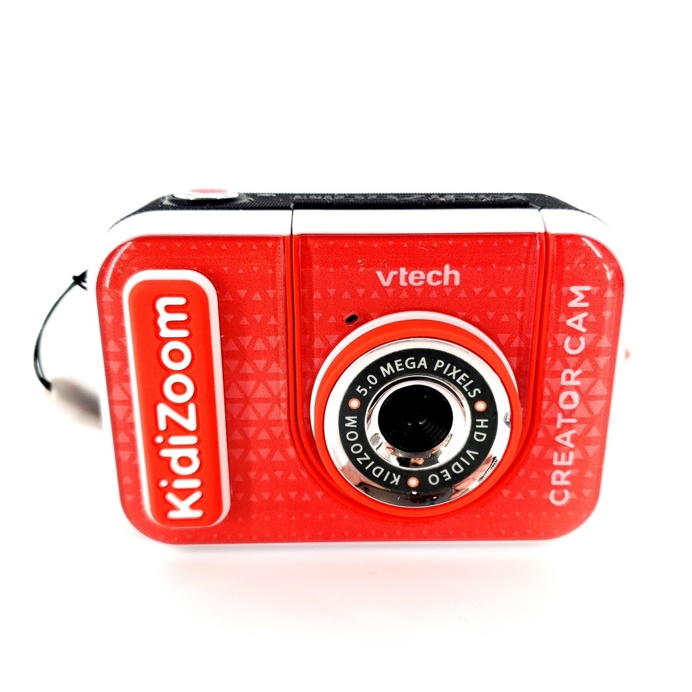VTech KidiZoom Creator Cam Kids Camera Red SCRATCHED Tested & Works